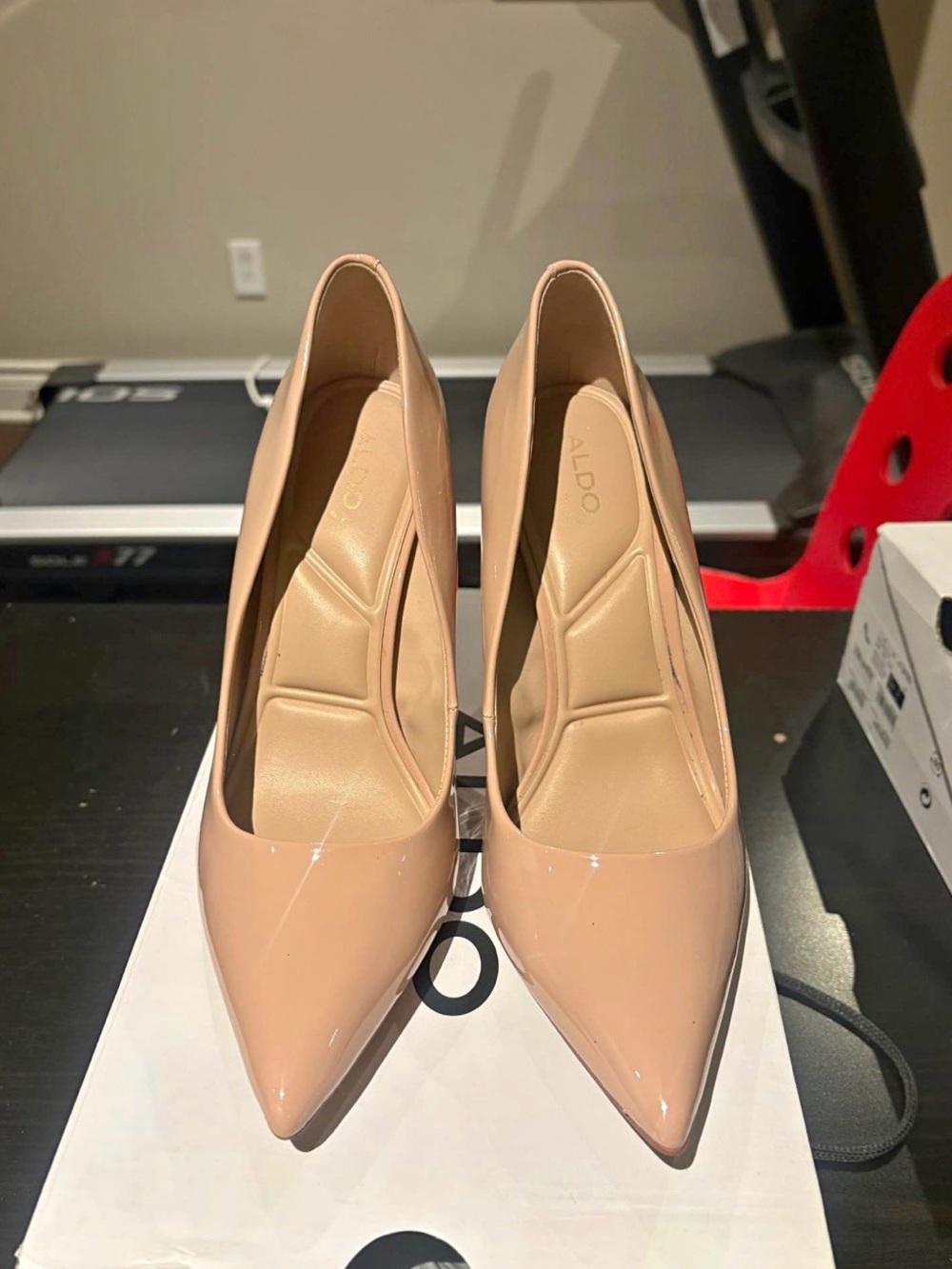Aldo Blush Patent Pointed-Toe Pumps